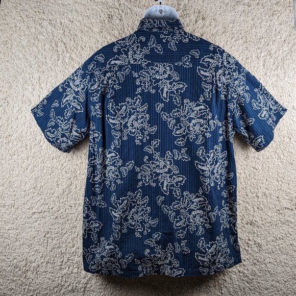 Columbia* Men's Short Sleeve Button Down Curved Hem Chest Pocket Shirt~ Large - Picture 2 of 10